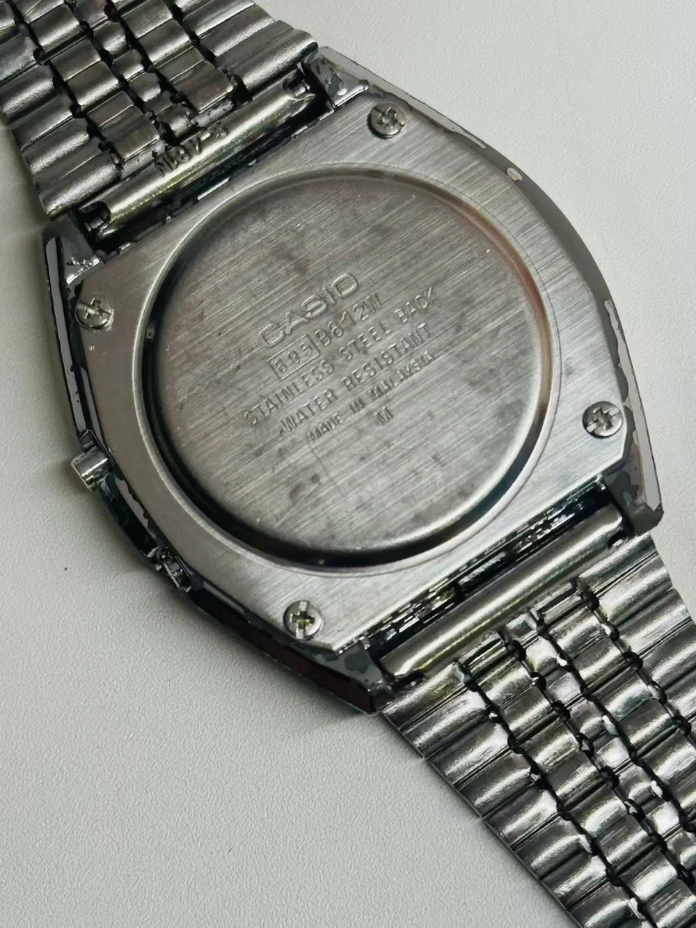 Vintage Casio Digital Men’s Watch Water Resist Quartz 33mm New Battery Runs